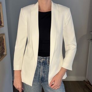 Elegant White Women's Blazer